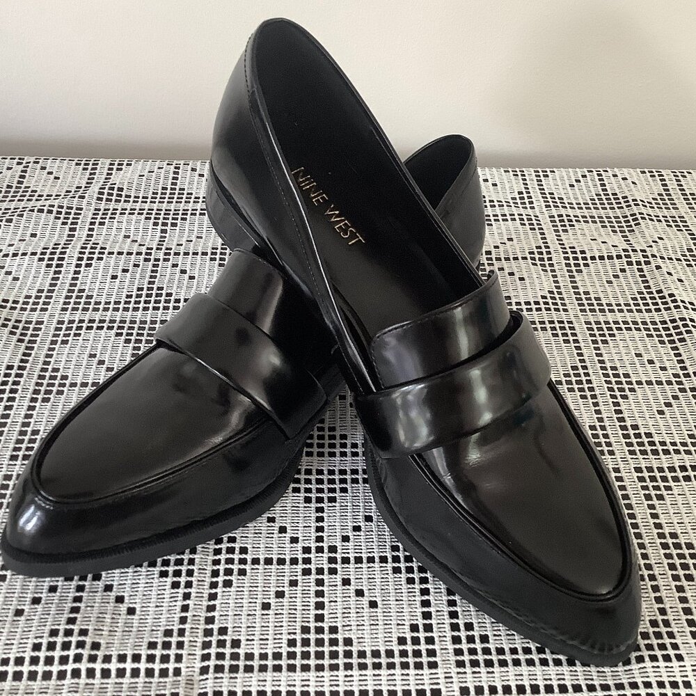 Nine West Black Loafers